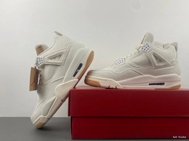 'White' x AO2571-100 Jordan Air 4 Levi's 0602